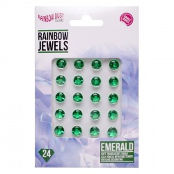 24 faux diamants comestibles "vert"