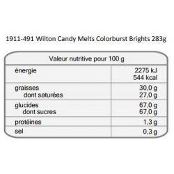Candy Melts - Pistoles paillettes multicolores 280 g