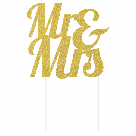 Toppers "Mr & Mrs" - Or