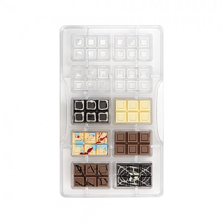 Moule à chocolats "10 mini tablettes"