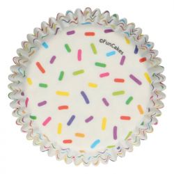 48 caissettes à cupcakes standard "Confettis multicolors"