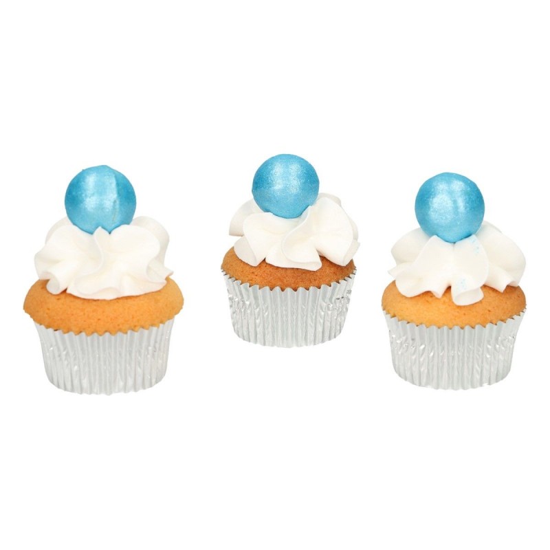 Blanc Perle DRAGEE Sucre Boules Cupcake Sprinkles Toppers gâteau de décoration