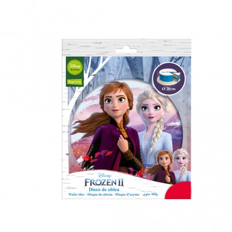 Disque azyme Elsa, Anna et Olaf - La Reine des Neiges 2 - 20 cm