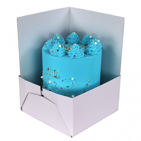 Boîte à gâteaux blanche - Taille modulable