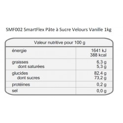 Pâte à sucre Smartflex 1kg - Différentes couleurs