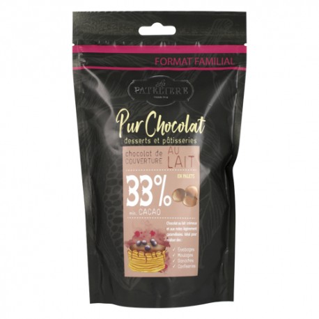 Palets de chocolat noir de couverture 66% - 200 g