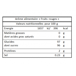 Arôme alimentaire "Fruits rouges" - 50 g