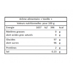 Arôme alimentaire "Vanille" - 50 g