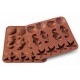 Moule à chocolat en silicone "Etoiles, coquillages et Hippocampes"