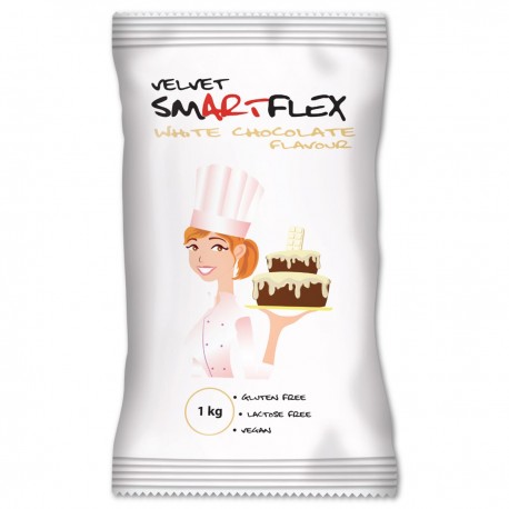 Pâte à sucre Smartflex 1kg - Saveur chocolat blanc