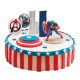 Kit de décoration pour gâteau "Captain America"