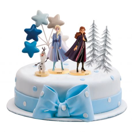 Gâteau d'anniversaire la Reine des Neiges