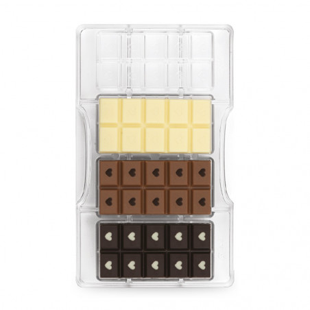 Moule à chocolats "tablettes love" 4 cavités