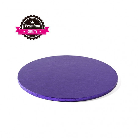 Cake drum rond violet épaisseur 1.2 cm - Différentes tailles