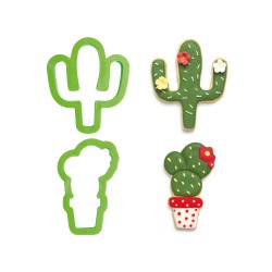 Lot de 2 emporte-pièces "Cactus"