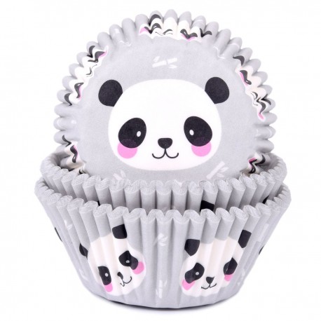50 caissettes à cupcakes "Panda"