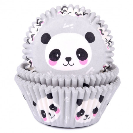 50 caissettes à cupcakes "Panda"