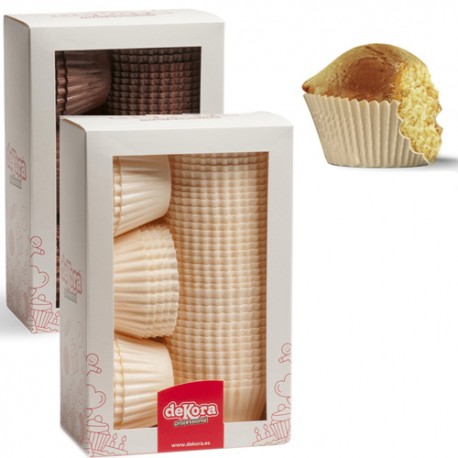 Mini caissettes à cupcakes unis Ø 3.5 cm - Coloris au choix