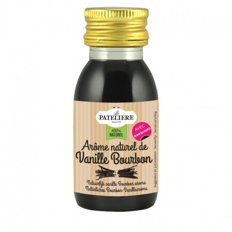 Arôme naturel de vanille Bourbon avec grains de vanille - 60 ml