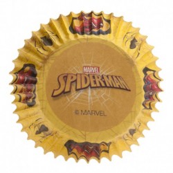 25 caissettes à cupcakes Spiderman