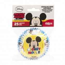 25 caissettes à cupcakes standard Mickey