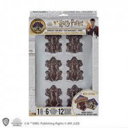 Moule à chocolats avec 6 boîtes Chocogrenouille Harry Potter et 12 cartes de sorcier