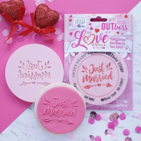 Outboss™ pour pâte à sucre "Just married" - Sweet Stamp