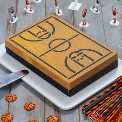 Pochoir à gâteau "Terrain de basketball"
