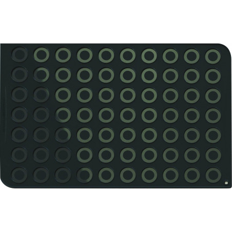 Tapis en silicone avec 70 cercles imprimés - 60 x 40 cm