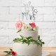 Topper pour gâteau "Mr&Mrs" - Différentes couleurs