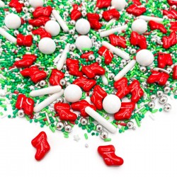 Assortiment de sprinkles - Chaussettes de Noël
