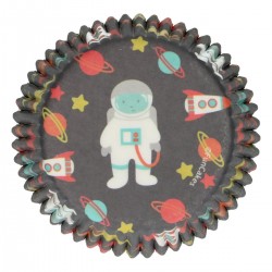 48 caissettes à cupcakes standard "Astronaute"