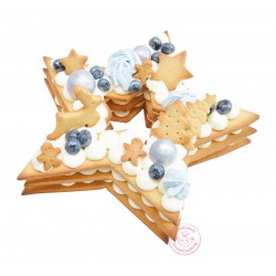 Gabarits "sapin de Noël et étoile" pour gâteau façon number cake