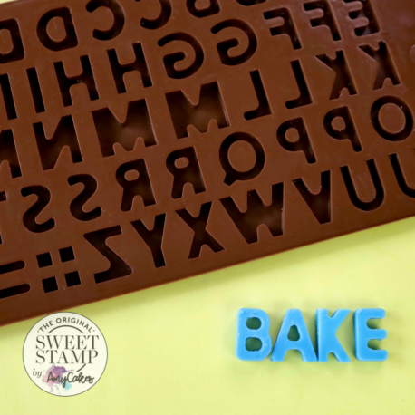 Moule silicone chocolat lettres alphabet Sweet Stamp
