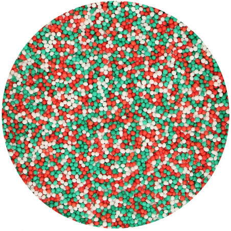 Mini billes Noël (rouge, vert et blanc)