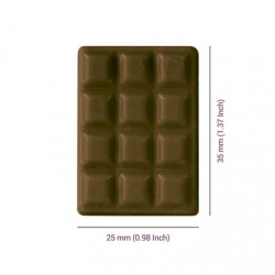 Moule à chocolats en plastique "mini tablettes"