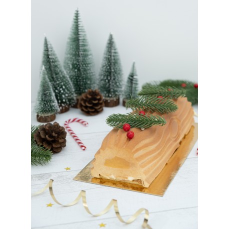 Réalisez une belle bûche de Noël avec le kit pour bûche effet bois