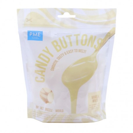 Candy Buttons (340 g) - Blanc vanille