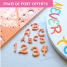 Embosseur pour pâte à sucre calligraphie magique "Alphabet et nombres"