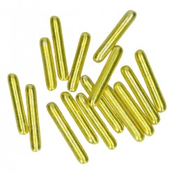 Vermicelles en sucre XL - jaune métallisé 1