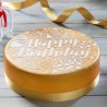 Pochoir à gâteau "Happy Birthday" - 25 cm