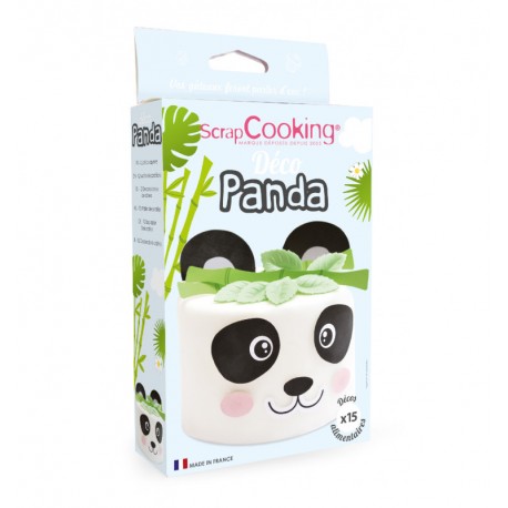 Kit décoration de gâteau azyme "panda" Scrapcooking