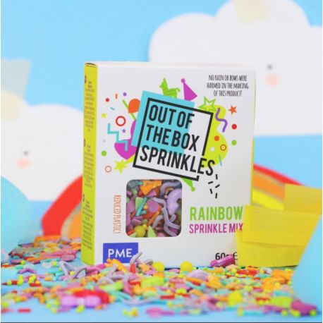 Rainbow Dust Comestible Cristaux de Sucre Sprinkles-Gâteau Décoration 50 g Choix de Couleurs