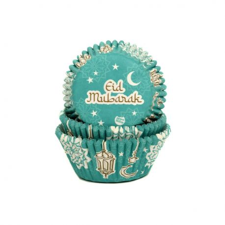 50 caissettes à cupcakes - Eid Mubarak