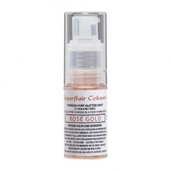 Spray poudre alimentaire or rose pailleté - sans E171 - 10 g