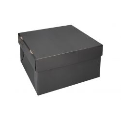 3 boîte à gâteau noires 31 x 31 x 15 cm