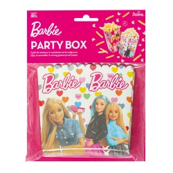 6 pots à pop corn et confiseries Barbie