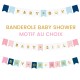 Décoration banderole baby shower - Différents motifs