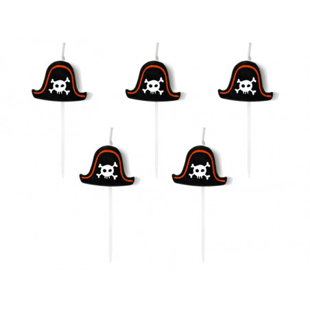 Bougies d’anniversaire “chapeau de pirate”