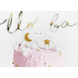 Bougies d’anniversaire “nuages, étoiles et lune”